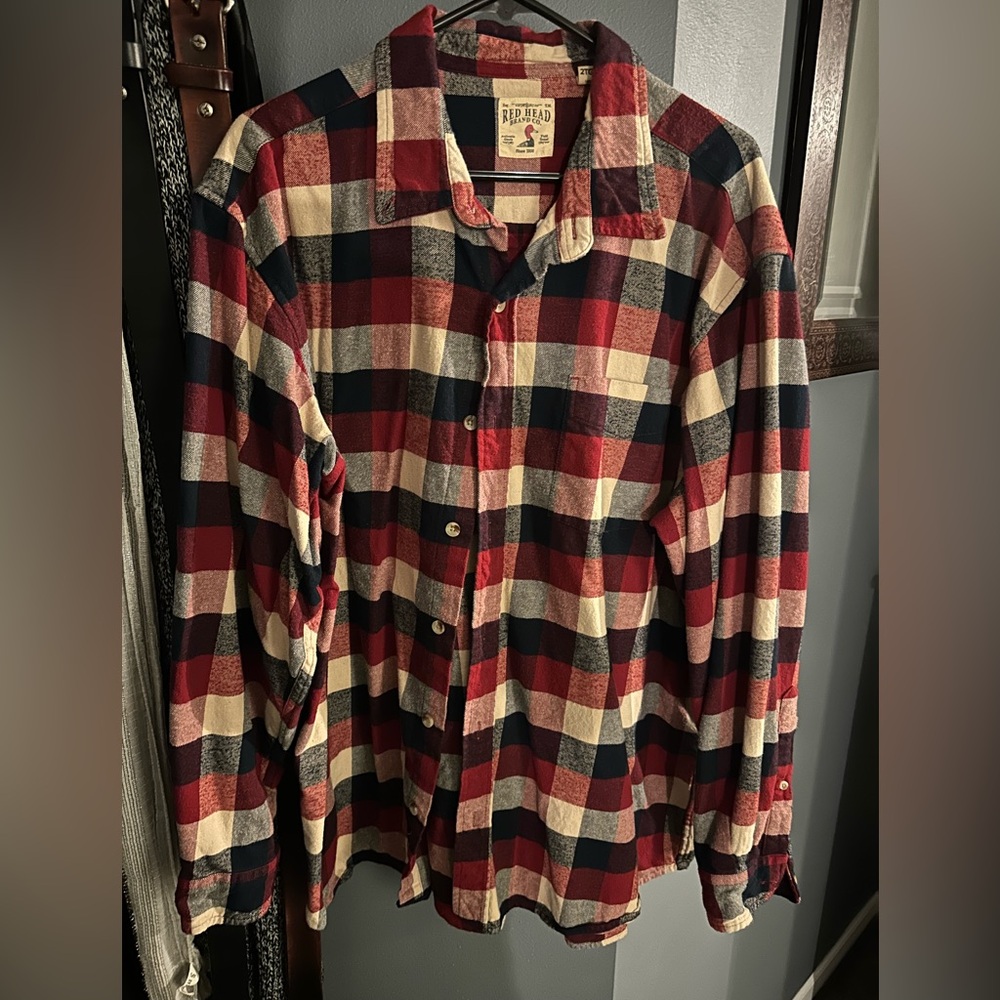 RedHead Men's Multicolor Plaid Button Down Shirt - Picture 2 of 4